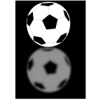 Vector image of a soccer ball