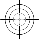 Sniper crosshairs vector drawing
