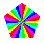6 color pentagon