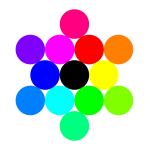 13 circles rainbow