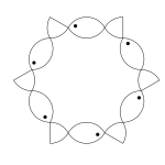 6 fish hexagon