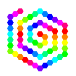 60 hexagon spiral