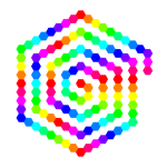 120 hexagon spiral