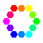 1 point 12 connected hexagons