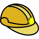 Mining helmet vector illustration