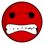 Red angry avatar