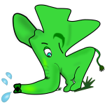 Little green elephant