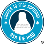 Free software badge vector image