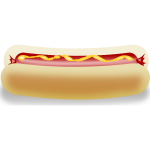 Hot dog vector illustration