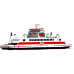 Passenger cruise ship vector image