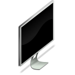 Computer Monitor Vector Illustration Free SVG