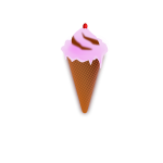 Pink ice-cream