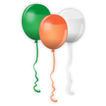 Vector image of balloons for St. Patrick Day celebration