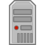 Color vector image of server symbol