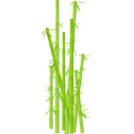 Vector clip art of bamboo stalks