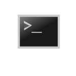 Terminal window icon vector image