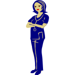 Clinical nurse vector image