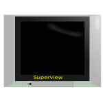 Superview TV set vector drawing