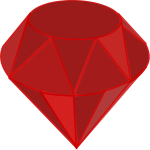 Ruby, no shading, square area