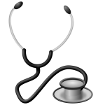 Medical stethoscope vector drawing