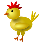 Vector image of chicken