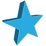 Light blue star