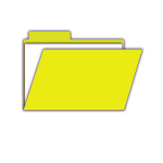 Folder icon yellow color