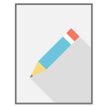 Sheet and pencil vector image