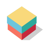 Vector image of a color box