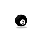 Black snooker eight