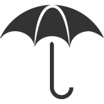 Rain protection pictogram vector clip art