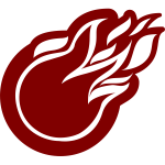 Fire ball sign silhouette vector clip art