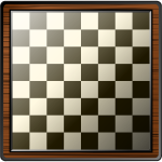 Wooden chessboard