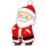 Attack the Tower game Santa Claus vector illustration