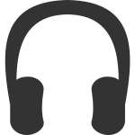 Vector graphics of headphones symbol