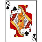 Queen of clubs symbol