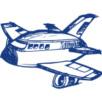 Vector sketch of an airplane