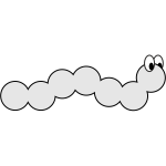 Caterpillar vector drawing
