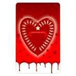 Heart message card
