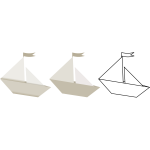 Paper sailboats
