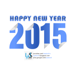 Happy New Year 2015 C Free SVG
