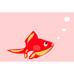 Gold-fish vector illustration