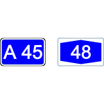 Bundesautobahn (Highway) Nummer(German Roadsign)