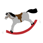 Vector clip art of rocking horse