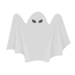 Scary white ghost
