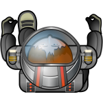 Top-down cosmonaut