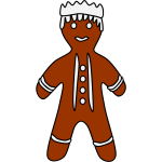 Gingerbread king illustration