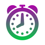 Colored clock