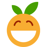 Delighted orange