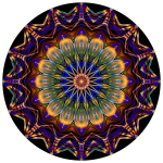 Prismatic Mandala Line Art 8